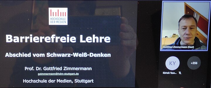 Fachtag Menschen mit Behinderung, barrierefreie Lehre. Abschied vom Schwarz-Weiß-Denken. Prof. Dr. Gottfried Zimmermann, Hochschule der Medien, Stuttgart. gzimmermann@hdm-stuttgart.de