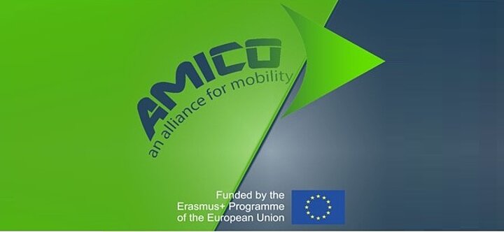 Logo Amico, an allicance for mobility, funded by the Erasmus+ Programme of the European Union